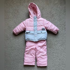 Carter’s toddler Girls snowsuit 2 piece set